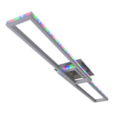 Lampe à plafond CCT LED + "BANTY" RVB-Backlight avec de nombreuses fonctions, 115 cm de long, y compris la télécommande