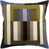 Coussin brodé Jason Cèdre 45 x 45