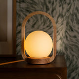 Lampe sans fil en bois marron clair Skye
