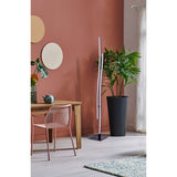 Lampadaire LED "Onda" H: 130 cm, lampadaire, le métal et le plastique en noir, LED intégrée, l'éclairage pour le salon, la salle à manger ou le bureau