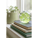 Détail du presse-papier J-Line Bulles d'air, design moderne en verre