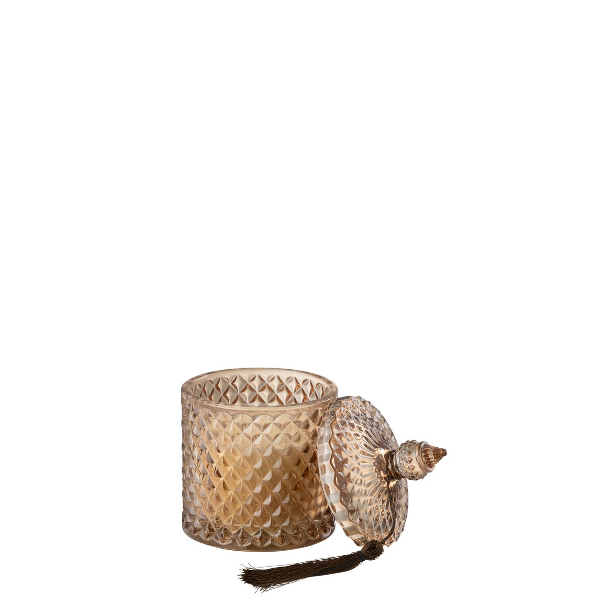 Bougie parfumée marron J-Line, ambiance scandinave