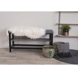 Peau d'agneau artificielle - Ivoire, Polyester, 50x85cm