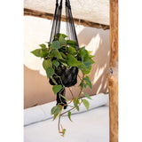 Le Support pour Plantes en Macramé - Noir - L