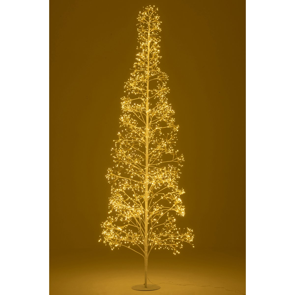 Détail de la guirlande lumineuse J-Line Boom 2700 LED en métal blanc
