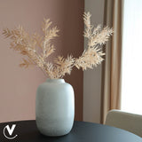 Vase en verre pailleté argenté Artic Sparkle