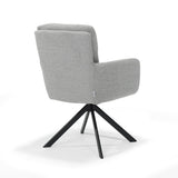 Fred Armchair - Fabric Retro Bliss% 2383-GRAY - Turning Put 180 Black
