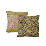Coussin Santa Eulalia moutarde 45x45