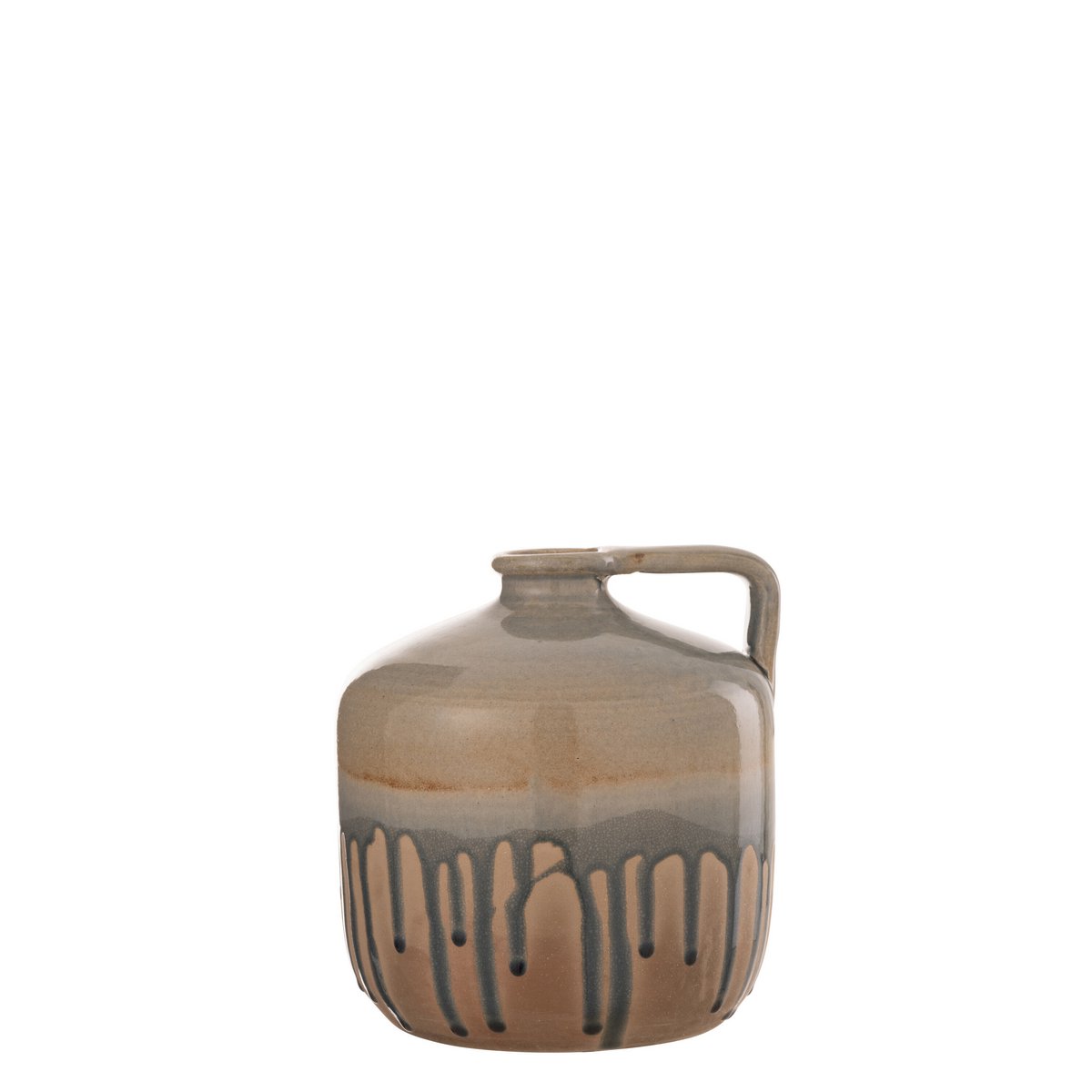 Vase Jug Handle J-Line en céramique, ambiance décorative