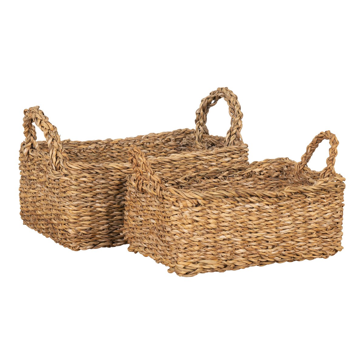 Panier Morella en jonc de mer naturel, vue d'ensemble