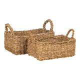 Panier Morella en jonc de mer naturel, vue d'ensemble