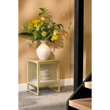 Meuble de rangement Clifton Beige - vue de dessus avec portes ouvertes