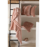 Coussin Tender Pompons Aubepine 45 x 45