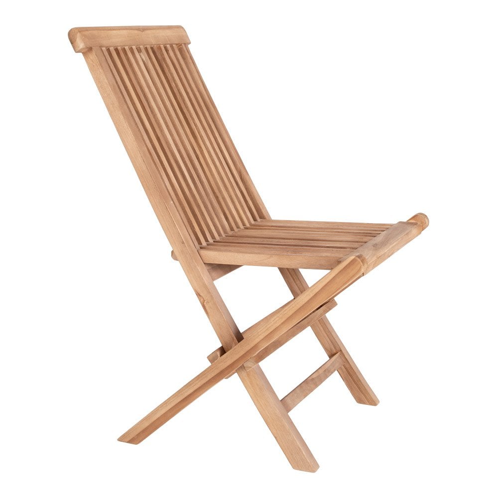Ensemble de deux chaises Toledo en teck sur un patio