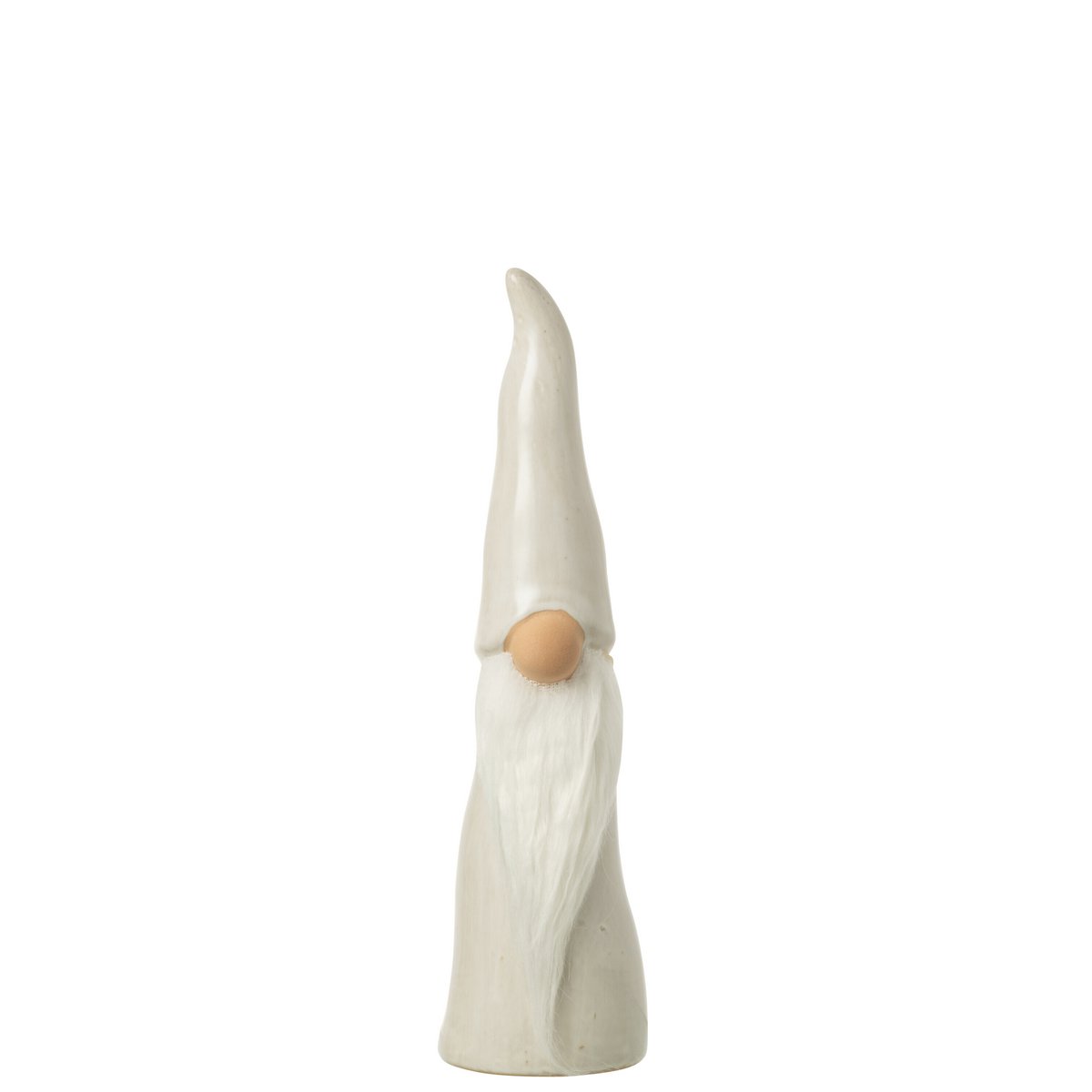 Figurine Gnome Hat en porcelaine grise - décoration élégante
