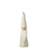 Figurine Gnome Hat en porcelaine grise - décoration élégante