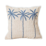 Housse de coussin en coton motif palmier – Coussin brodé bohème – Oreiller décoratif – Housse de coussin brodée 40x40 ou 50x50 cm ANRKA