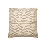 Coussin Noa blanc cassé/noir 60x60