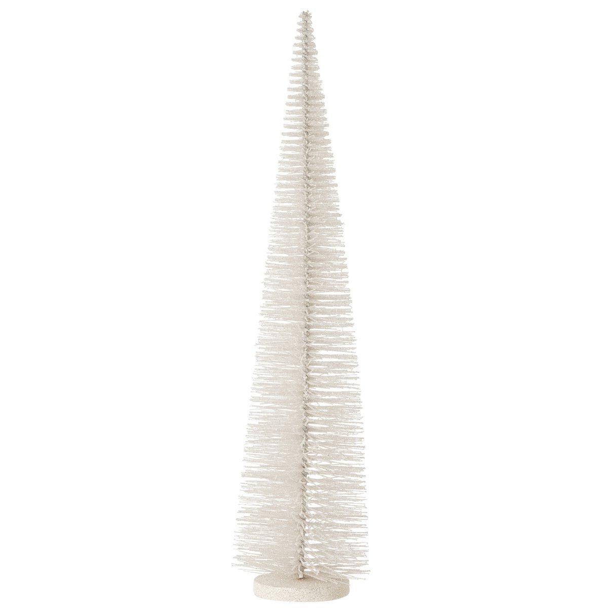Arbre de Noël J-Line blanc grand avec paillettes scintillantes