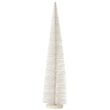 Arbre de Noël J-Line blanc grand avec paillettes scintillantes