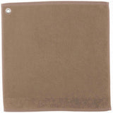 Essuie-mains oeillet Curl Tabac 50 x 50