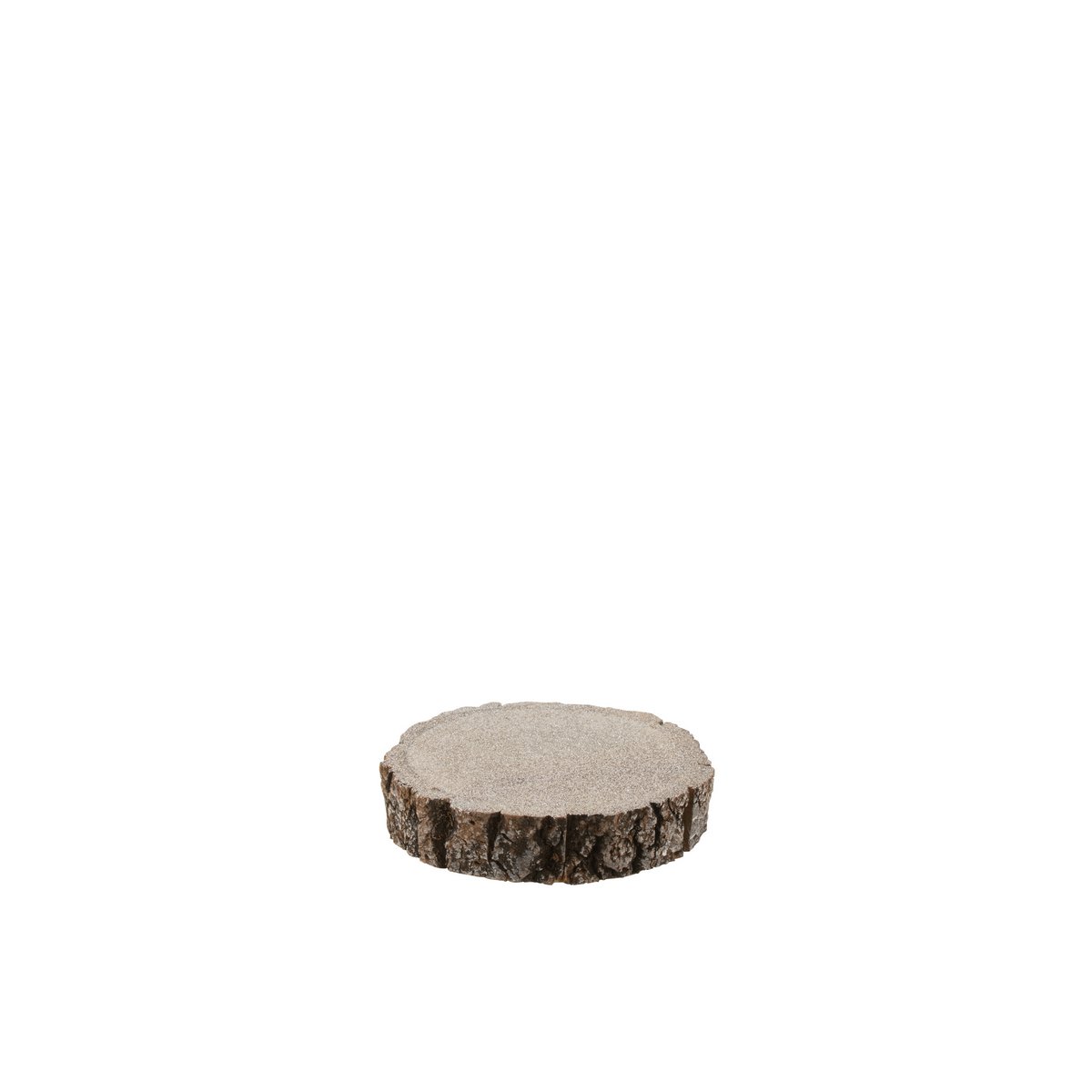 Écorce décorative J-Line en bois marron avec paillettes - petit format