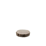 Écorce décorative J-Line en bois marron avec paillettes - petit format