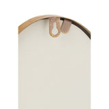Détail du miroir J-Line, finition élégante en verre doré
