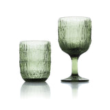 Le verre à eau Moss Ripple - Vert