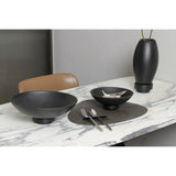 Grand Bol Design Moderne, en micro ciment, noir, RUD12BK