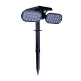 Spotlights solaires LED "Paco" pour la zone extérieure avec une LED, solaire et broche intégrée en permanence en plastique en noir, hauteur 31,9 cm