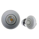LED construit -in spot "taro" Ø 9,4 cm, 10 cm de profondeur, en métal blanc, 6 watts, blanc chaud