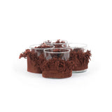 Le bougeoir Oh My Gee - Velours Bourgogne - S