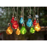 Guirlande lumineuse extérieure solaire colorée à 10 LED