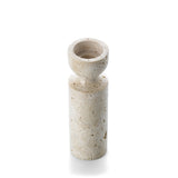 Le Bougeoir Sablier en Travertin - Beige - M