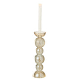 Bougeoir J-Lane Carshoundera en verre multicolore, vue de face