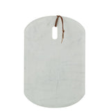 Détail de la planche à découper J-Line, finition en marbre blanc