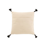 Coussin Graphic Shapes J-Line en coton gris, vue de face