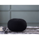 Pouf Premium Ø45 cm Seat tabouret à tricot Pouf à l'intérieur de la terrasse Pool Garden Sustainable