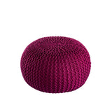 Pouf Premium Ø45 cm Seat tabouret à tricot Pouf à l'intérieur de la terrasse Pool Garden Sustainable
