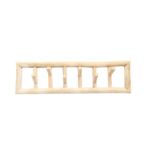 Cintre en tissu en bois de teck naturel