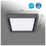 LED à l'extérieur de lampe de plafond IP54 "MIO" S: 34cm