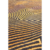 Eco Rug - Black Gold - Tapis marron, noir et or