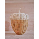 Détails du panier Acorn en rotin, couleur naturelle