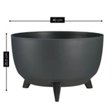 Jardinière d'extérieur Doppio Anthracite