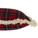Coussin J-Line Check Famille - détail des textures en polyester