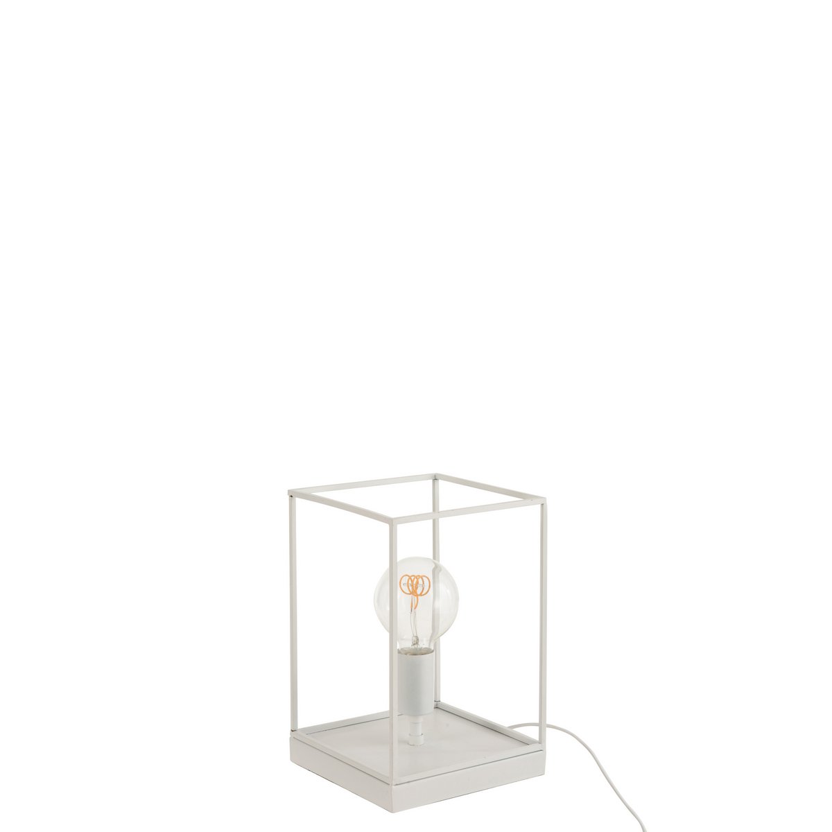 Lampe J-Line, gros plan sur la texture métallique