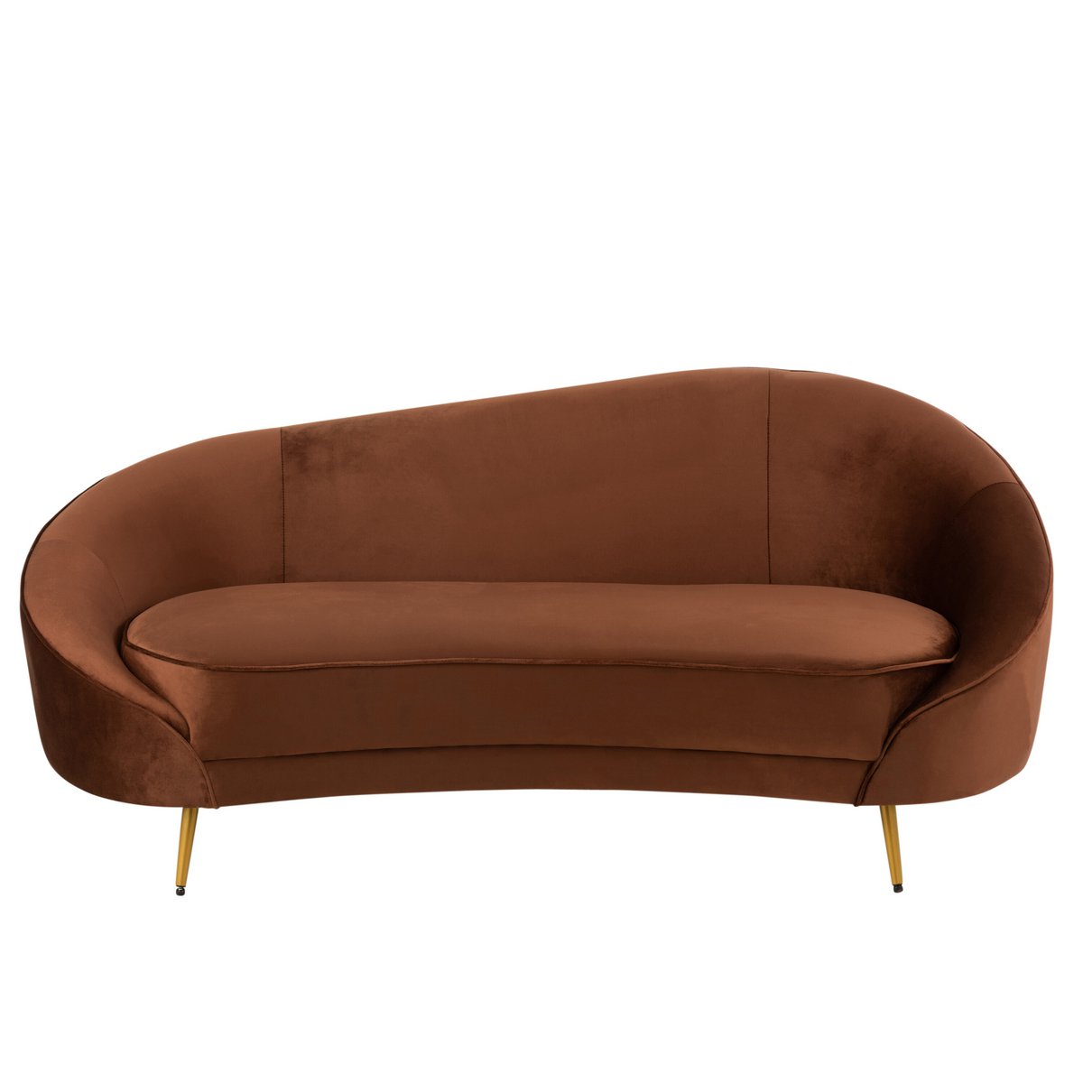 Détail du tissu du canapé Elisabeth J-Line marron