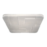 Plafonnier LED "Luxor" effet cristal 54x54cm