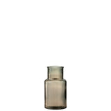 Vase cylindre J-Line en verre brun clair, design moderne et élégant